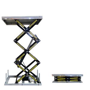 Wholesale 2000kg Heavy Duty Triple Scissor Lift Table Max Height 118.11in from china suppliers