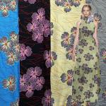 100-200gsm Floral Print Fabric For Dresses , Viscose Rayon Cloth Material