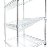 18" D X 36" W X 60" H Slanted Wire Basket Shelving Racks Fruits Display Storage
