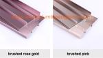 Anti Corrosion Brushed Aluminium Skirting Board For Curved Wall Decoration