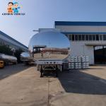 Mirror Aluminum 42000L Fuel Tanker Semi Trailer Is Exported To Saudi Arabia For