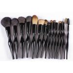 Wood Handle 15pcs Travel Makeup Brush Set For Teenager ISO9001 Standard
