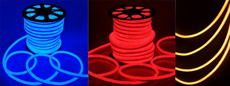 220V 110V 50m Indoor Outdoor Flex LED Neon Rope Light for Holiday Party Valentine Decoration Blue Yellow White by DHL
