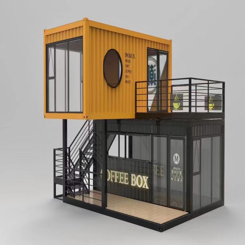 Prefab 3 Bedroom Luxury Container House With Aluminum Window And 5800*2480*2896mm