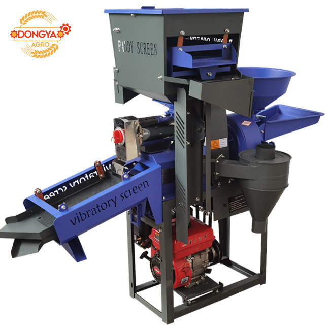 Gasoline Type 4 In 1 Combined Rice Mill Machine 7.0HP Paddy Husking Machine