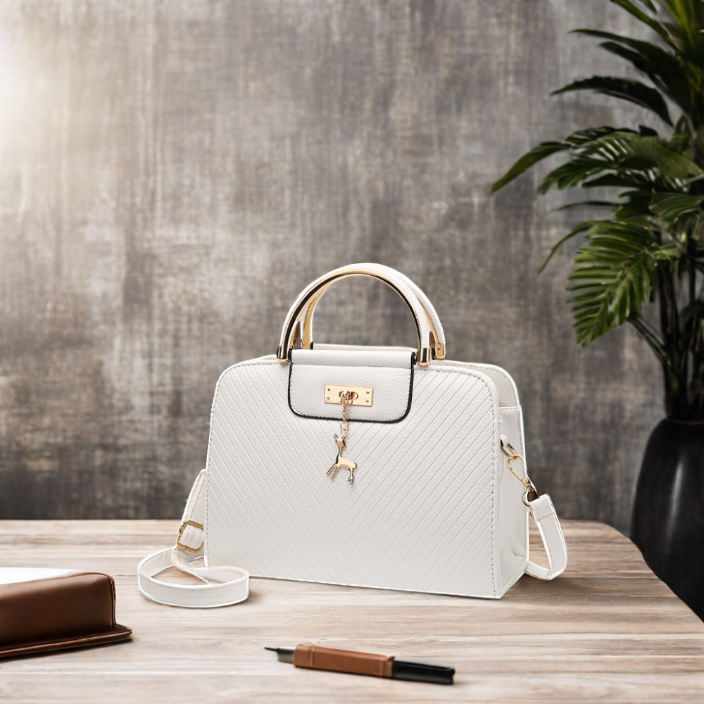 Women's Custom Logo Leather Crossbody Fashion Handbag with Large Capacity and Low MOQ