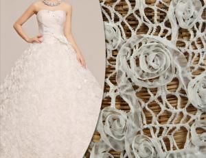 Wholesale 2018 Summer Newest Style Rope Embroidery Fabric 140cm wide for wedding dress from china suppliers