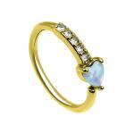 G23 Titanium Surgical Stainless Steel Nose Piercing Fake Gold Septum Ring