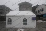 PVC Canvas White Commercial Storage Tents 10 x 6m Transparent Church Windows AC