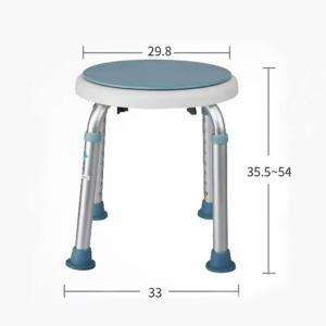 Wholesale Health Care Swivel Bathroom Chair Home Swivel Bath Stool For Customized Load 100kg from china suppliers