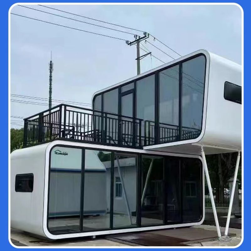 Apple Cabin House Luxury Portable Customized Modular Homes 20ft Prefab Container House