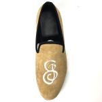 Custom Mens Velvet Loafers Slip On Mens Velvet Dress Slippers For Athletic /
