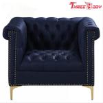 Custom Office Lobby Modern Hotel Furniture Leather Cover Sofa Leisure Chair