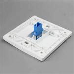 Indoor / Outdoor Fiber Optic Plate Wall Mounted Type Compact Size 4 Cores