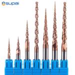 Power Tools 2 Flute Solid Carbide Tapered End Mills 50mm Altin Coating