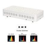 Double Switches CREE COB Grow Light , 200W Weed Grow Led Panel UV/IR