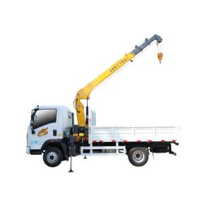Wholesale 3.2Tons 4Tons truck crane small crane truck 4x2 cargo truck with crane sales from china suppliers