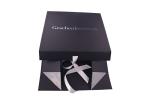 Book Shaped Foldable Cardboard Gift Boxes Custom Gold Foil Logo Ornament