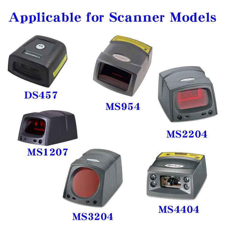 2m Barcode Scanner Gun Reader RS232 DB9 Cable Anti-static For Zebra Symbol DS457 MS954