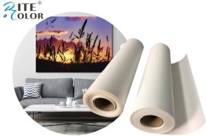 Wholesale 220gsm Inkjet Polyester Canvas Rolls Aqueous Waterproof Matte Anti Cracking from china suppliers