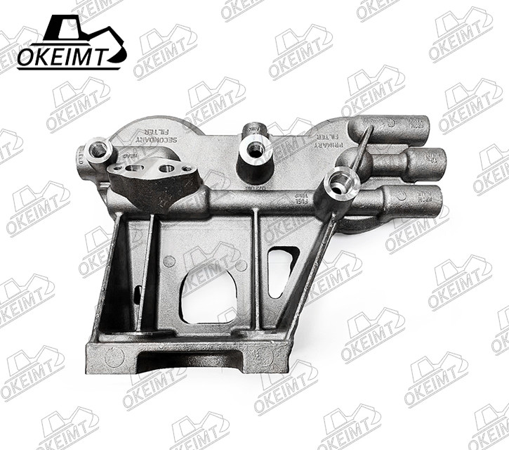 Aluminum 331-6435 Oil Filter Head For Excavator Engine Machinery Parts