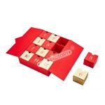 Double Doors Rigid Gift Boxes With Gold Filo Logo Eco Friendly