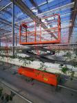 4m Tomato Cucumber Greenhouse Electric Harvest Pipe Rail Trolley Scissor Lift