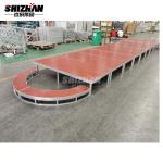 low cost manual linear marriage decoration stage