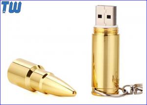 Wholesale Golden Sniper Rifle Bullet 8GB Pen Drives USB Stick Free Key Chain from china suppliers