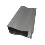 High Glossy Brush Silver Anodized Aluminum Profiles Glass Window and Door
