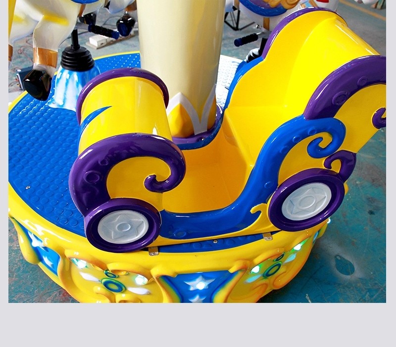 Kids Arcade Horse Racing Game Machine / Baby Toys Coin Operated Carousel Kiddie Rides