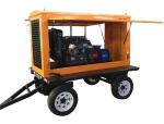trailer mounted 20hp diesel engine water pump set for agricultural irrigation