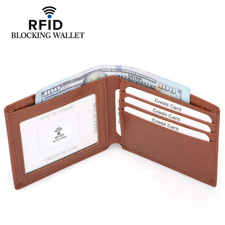 Anti-Theft RFID Blocking Men's Wallet for Secure Travel and Credit Card Protection