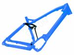 All Mountain Full Suspension Ebike Frame , Mid - Drive Electric Bicycle Frame