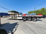 3 Axle Flatbed / Platform Container Transport Semi Trailer for Long Distance