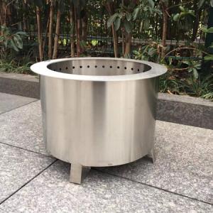 Wholesale Double Wall 18 Inch Stainless Steel Fire Pit Smokeless 45.5cm Outdoor Smokeless Stove from china suppliers