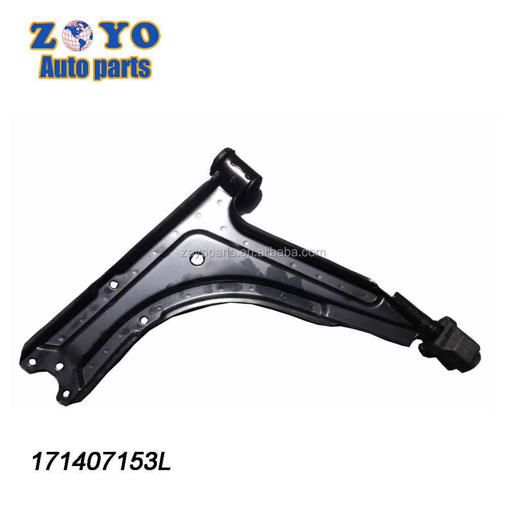 VW Golf7 Front Lower Control Arm Adjustable Stamped and Coated in Black E-coating