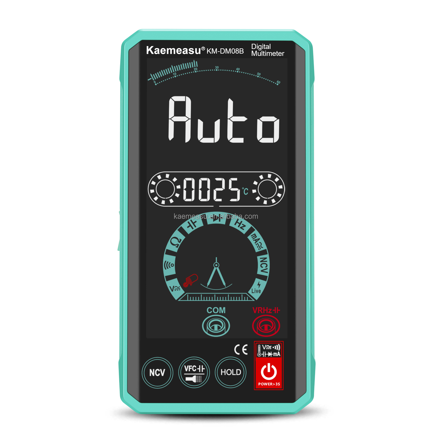 Intelligent Voice automatic multimeter LCD Color Display NCV ture rms smart multimeter 1000v digital multimeters