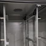 Weatherproof Aluminum Outdoor Equipment Cabinet Double Bay