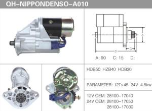 Wholesale HDB50 HZB40 HDB30 12T*45 24Volt Generator Starter Motor from china suppliers
