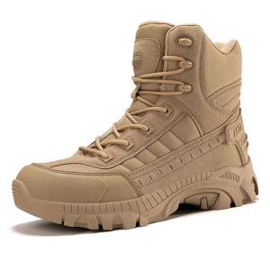 Wholesale Non Slip Combat Boots Durable Hiking Military Boots Yellow For Rescue from china suppliers