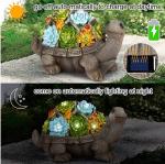 Turtle Shape 7Leds Outdoor Solar Garden Statues