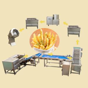 Wholesale 100Kg/H Semi Automatic Frozen French Fries Production Line With Electric Heating 1500W from china suppliers