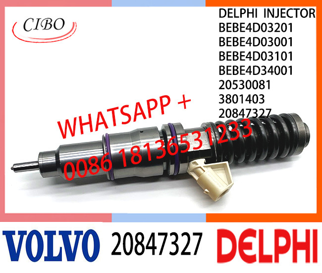 Fuel Diesel Injector 20847327 BEBE4D03201 BEBE4D03001 BEBE4D03101 BEBE4D34001 3801403 20530081 for VOL CONSTRUCTION