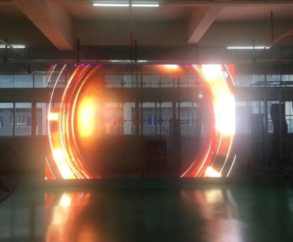 Indoor Transparent 500x1000mm wifi retail glass window P7.81 transparent glass