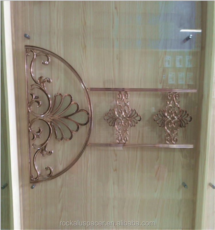 New design georgian astragal bar flower for double glaze glass sliding door windows accessories