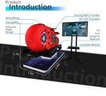 9D VR Racing Simulator Car Crazy Shopping Mall 1.5KW Motorcycle Racing Simulator
