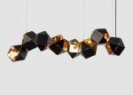CCT 3000K 6000K Black Stainless Steel Irregular Modern Pendant Light