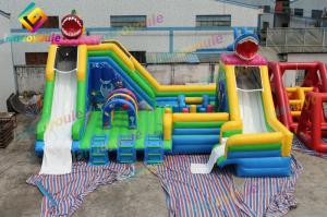 Wholesale Waterproof Inflatable Obstacle Castle Water Slide Park Customized Logo Painting from china suppliers