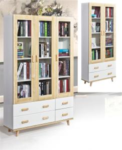 Wholesale Solid Wood Storage MDF Nordic Bookcase from china suppliers